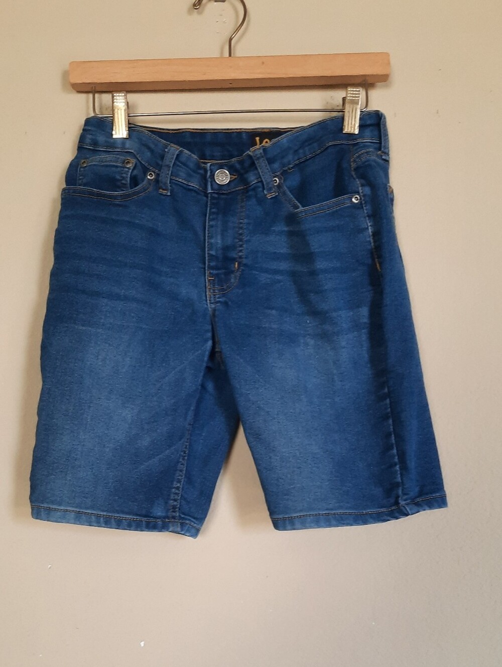 Lee Boys Dark Blue Denim Jean Shorts